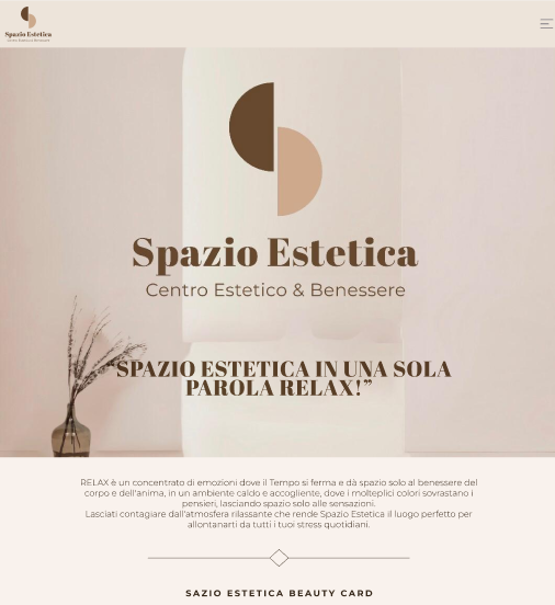 Anteprima sito Spazio Estetica